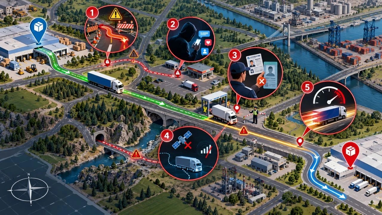 Cinco errores que ponen en riesgo una carga antes de salir a carretera